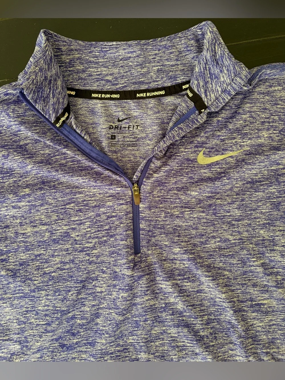 💜💙 Nike Women’s Heathered Purple/Blue Quarter-Zip Dri-FIT Top 💙💜